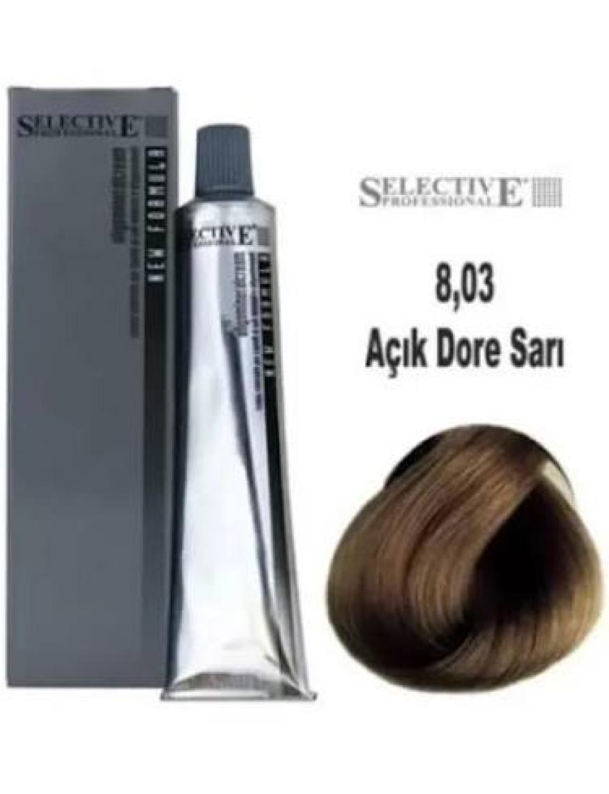 Selective Tüp Saç Boyası 8,03 Açık Dore Sarı