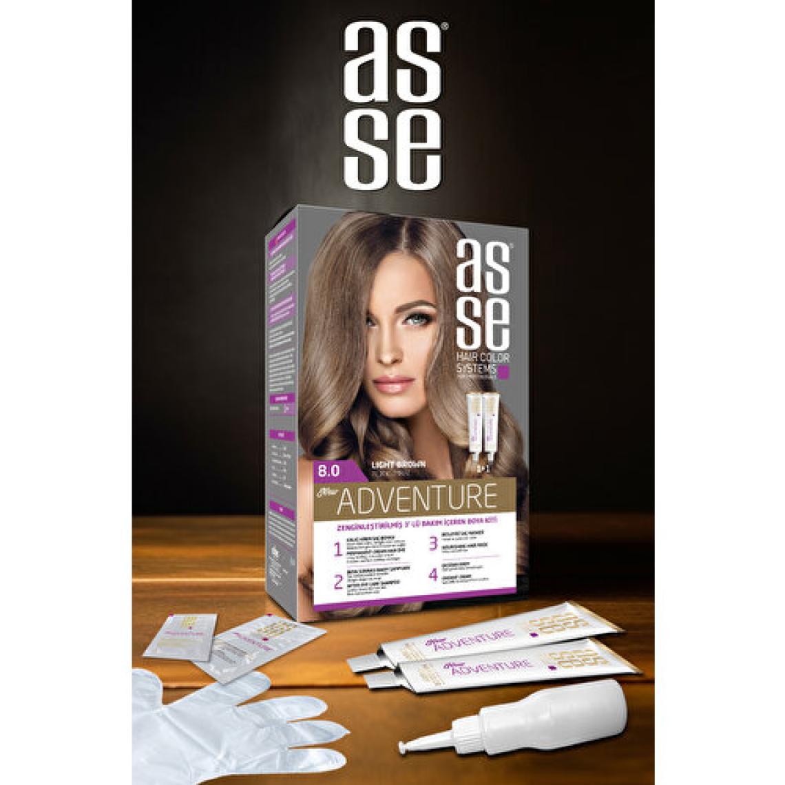 Asse Adventure Set Saç Boyası No:8.0 Açık Kumral