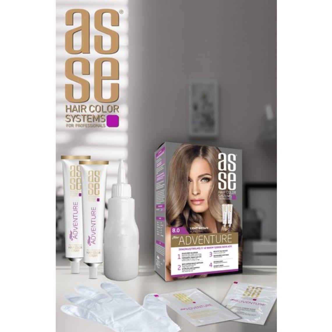 Asse Adventure Set Saç Boyası No:8.0 Açık Kumral
