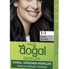 Palette Doğal Renkler 1-1 Gece Mavisi Saç Boyası Kakao Yağı & Yulaf Çekirdeği Özü İle