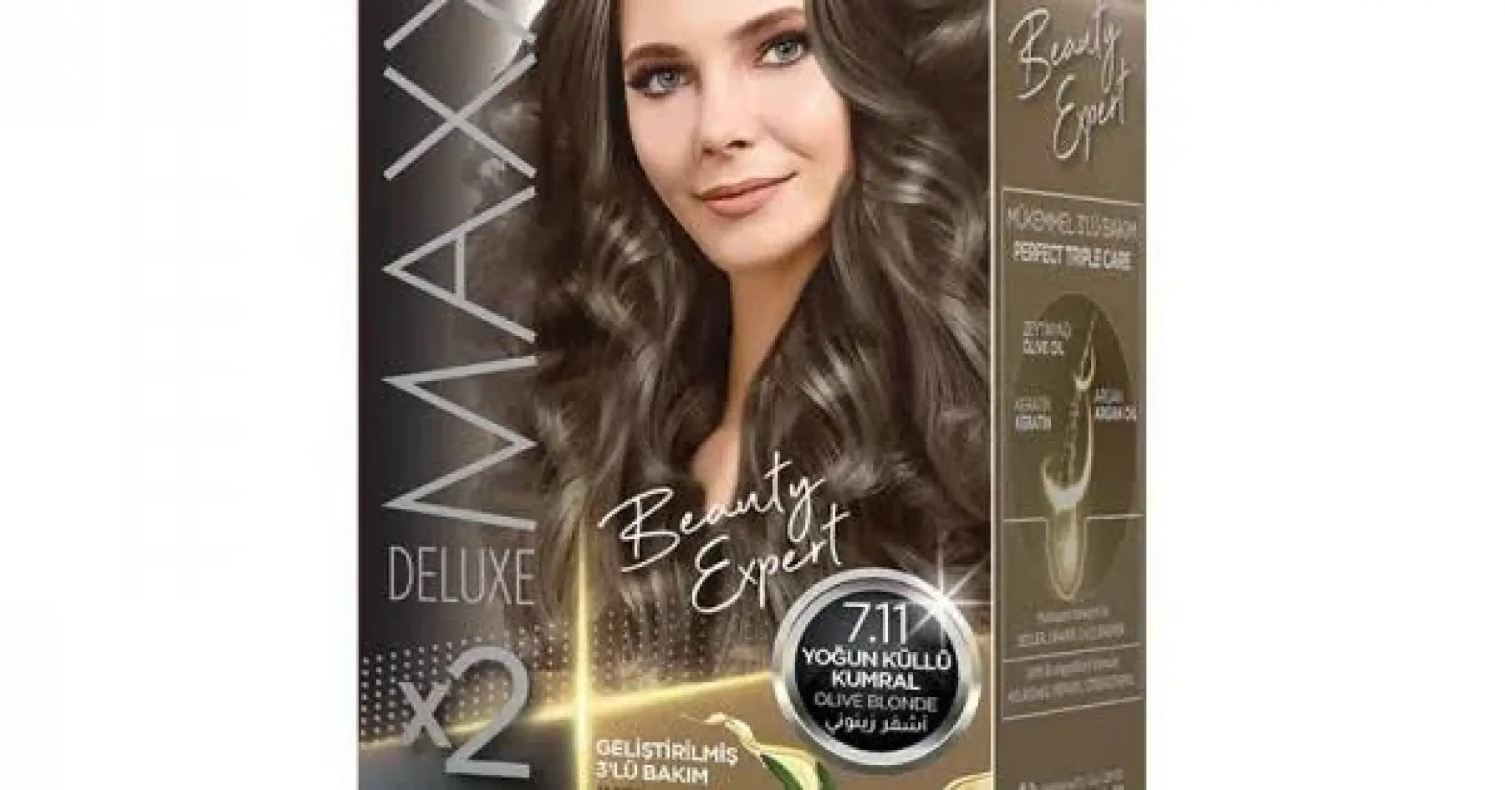 Maxx Deluxe Krem Saç Boyası 7.11 Yoğun Küllü