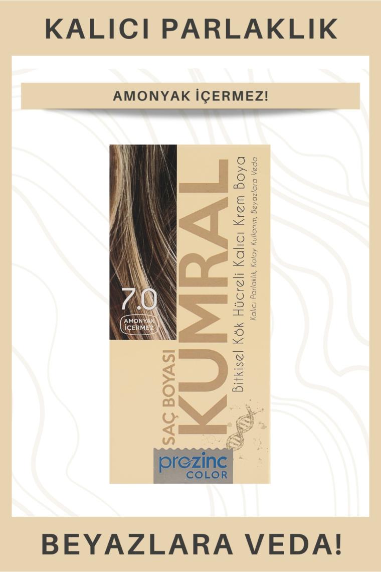 ProZinc Color Amonyaksız Bitkisel Kalıcı Saç Boyası 7.0 Kumral