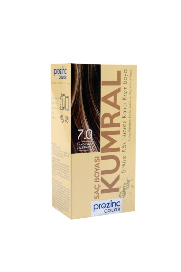 ProZinc Color Amonyaksız Bitkisel Kalıcı Saç Boyası 7.0 Kumral