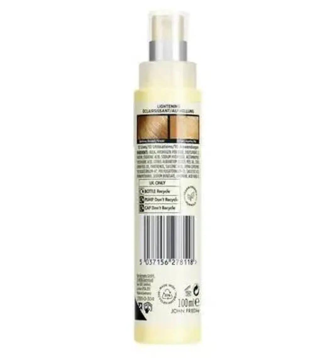 John Frieda Sarı Saçlara Özel Renk Açıcı Sprey 100 ml