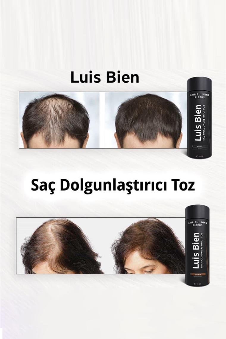 Luis Bien Saç Dolgunlaştırıcı Toz Fiber Siyah 20 gr