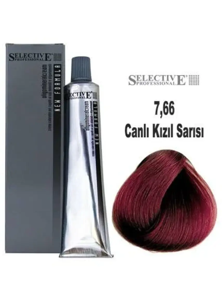Selectıve Professıonal Tüp Saç Boyası 7,66 New10 Canlı Kızıl Sarısı