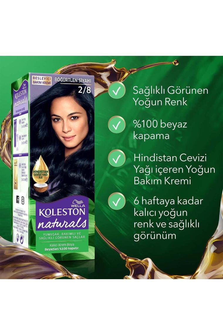 Wella Koleston Naturals 2/8 Böğürtlen Siyahı Saç Boyası