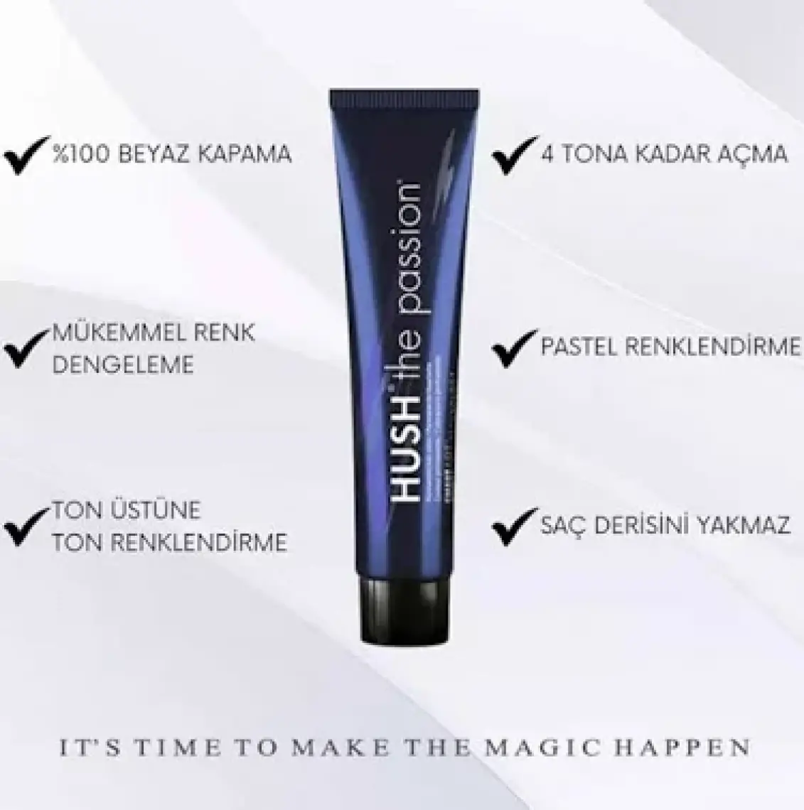 Hush The Passion Smart Saç Boyası 7/11 Yoğun Küllü Kumral 60ML