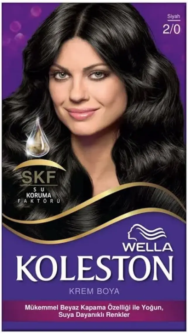 Wella Koleston Kit Saç Boyası 2/0 Siyah