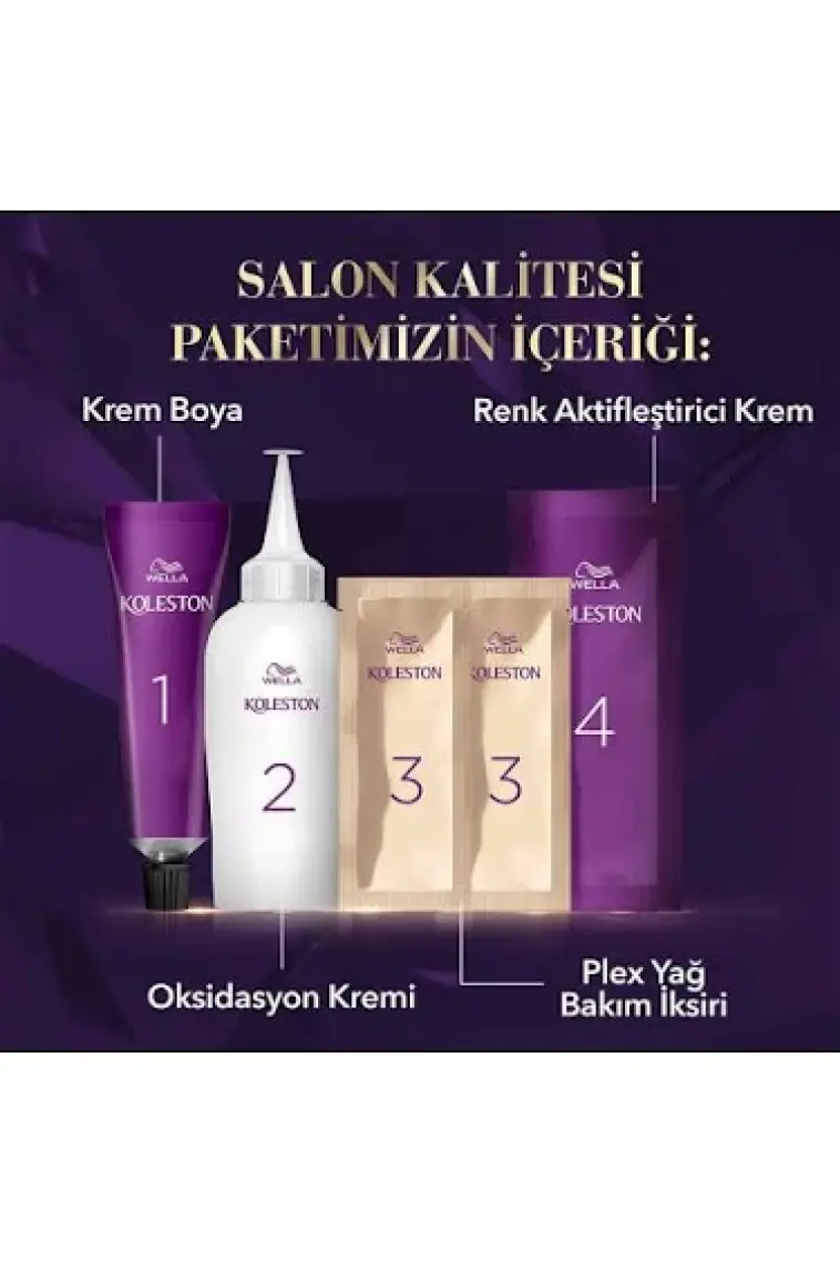 Wella Koleston Kit Saç Boyası 2/0 Siyah