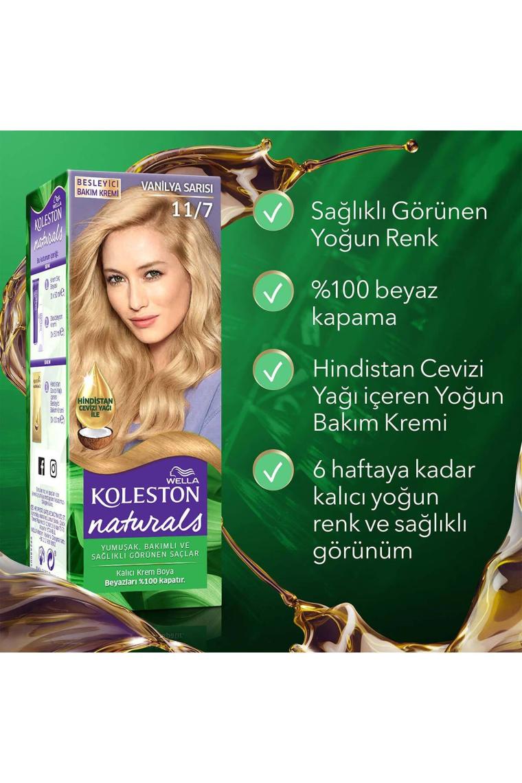 Wella Koleston Naturals 11/7 Vanilya Sarısı Saç Boyası