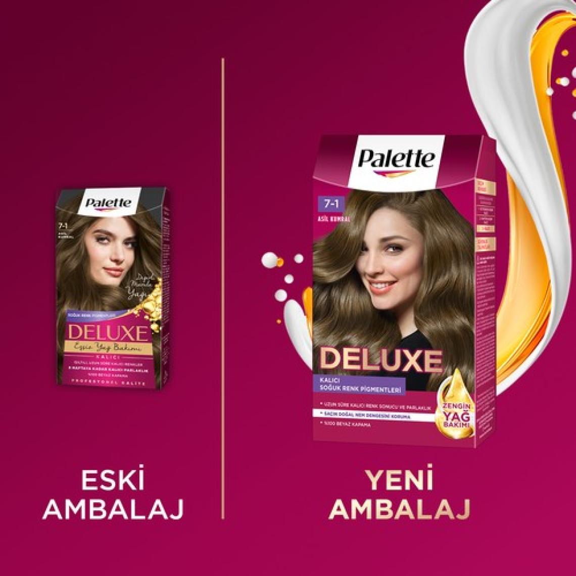 Schwarzkopf Palette Deluxe Yoğun Renkler 7-1 Asil Kumral Saç Boyası