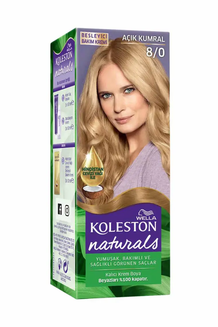 Koleston Naturals Boya  8/0 Açık Kumral