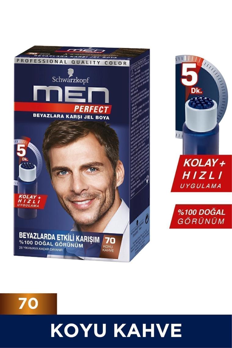 Men Perfect Saç Boyası 70 - Koyu Kahve X 2 Adet