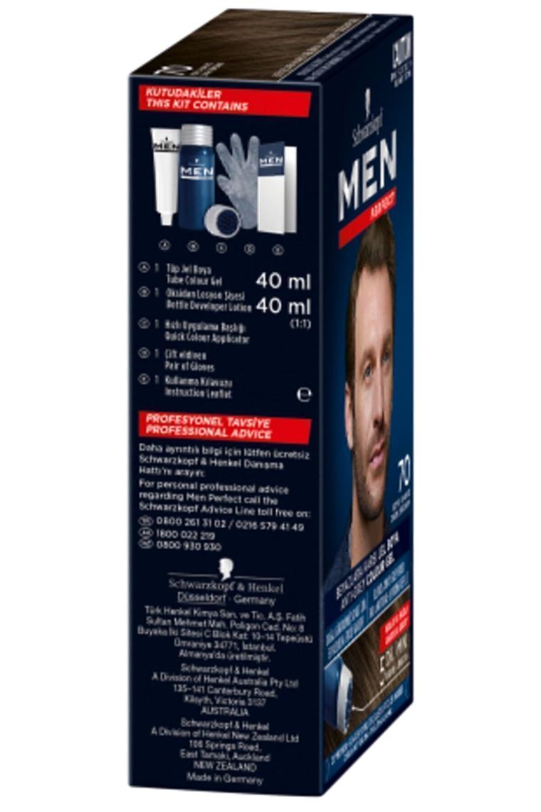 Men Perfect Saç Boyası 70 - Koyu Kahve X 2 Adet