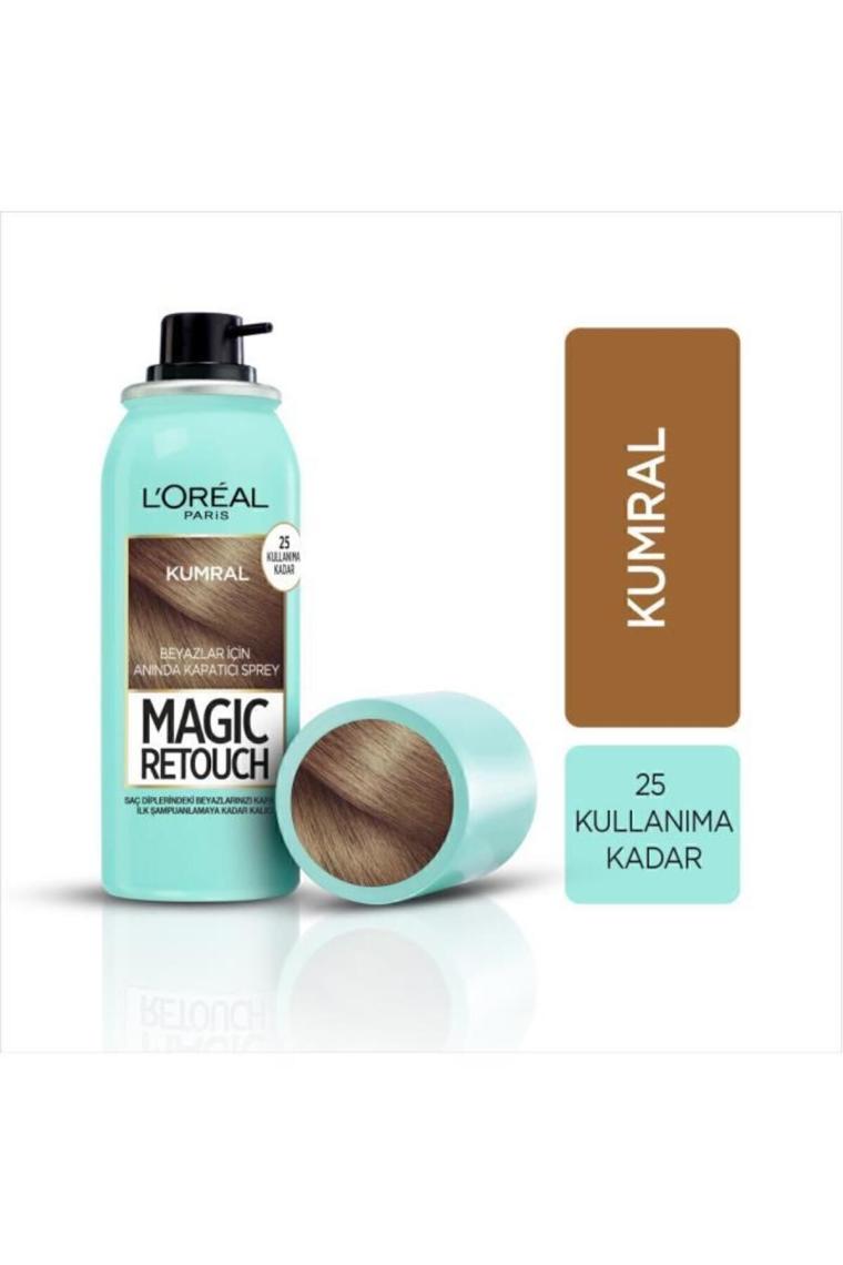 Loreal Paris Magic Retouch Beyazlar için Anında Kapatıcı Sprey 75 ml Kumral