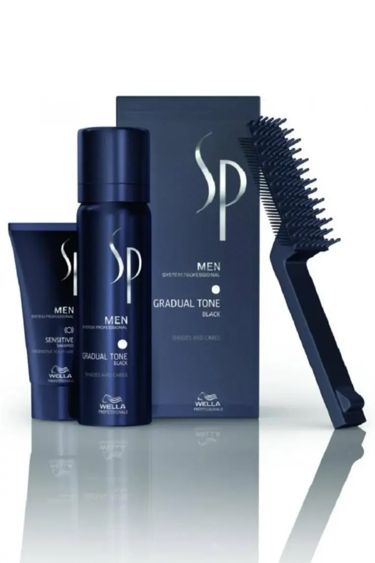 Wella Sp Men Pigment Mousse Black 60ml Gradual Tone Pigment Mousse Siyah