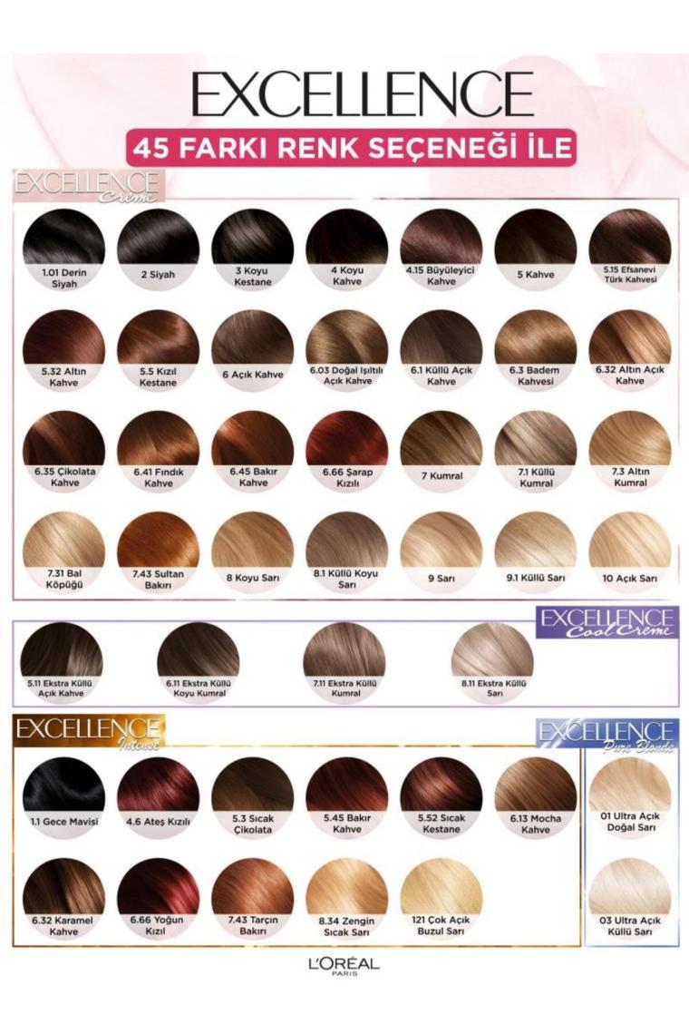 Loreal Excellence Cool Creme 6.11 Ekstra Küllü Koyu Kumral Saç Boyası