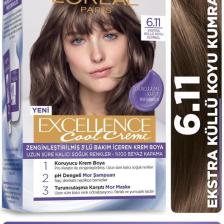 Loreal Excellence Cool Creme 6.11 Ekstra Küllü Koyu Kumral Saç Boyası