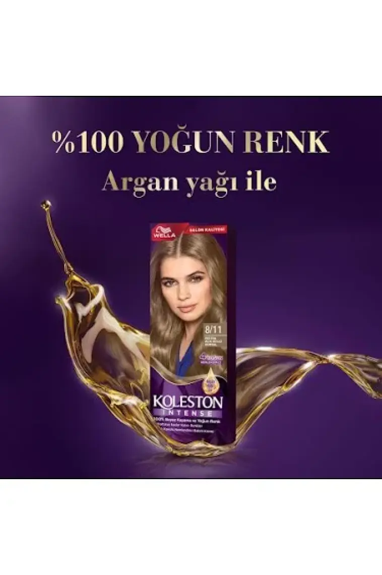 Wella Koleston Intense 8/11 Ekstra Açık Küllü Kumral