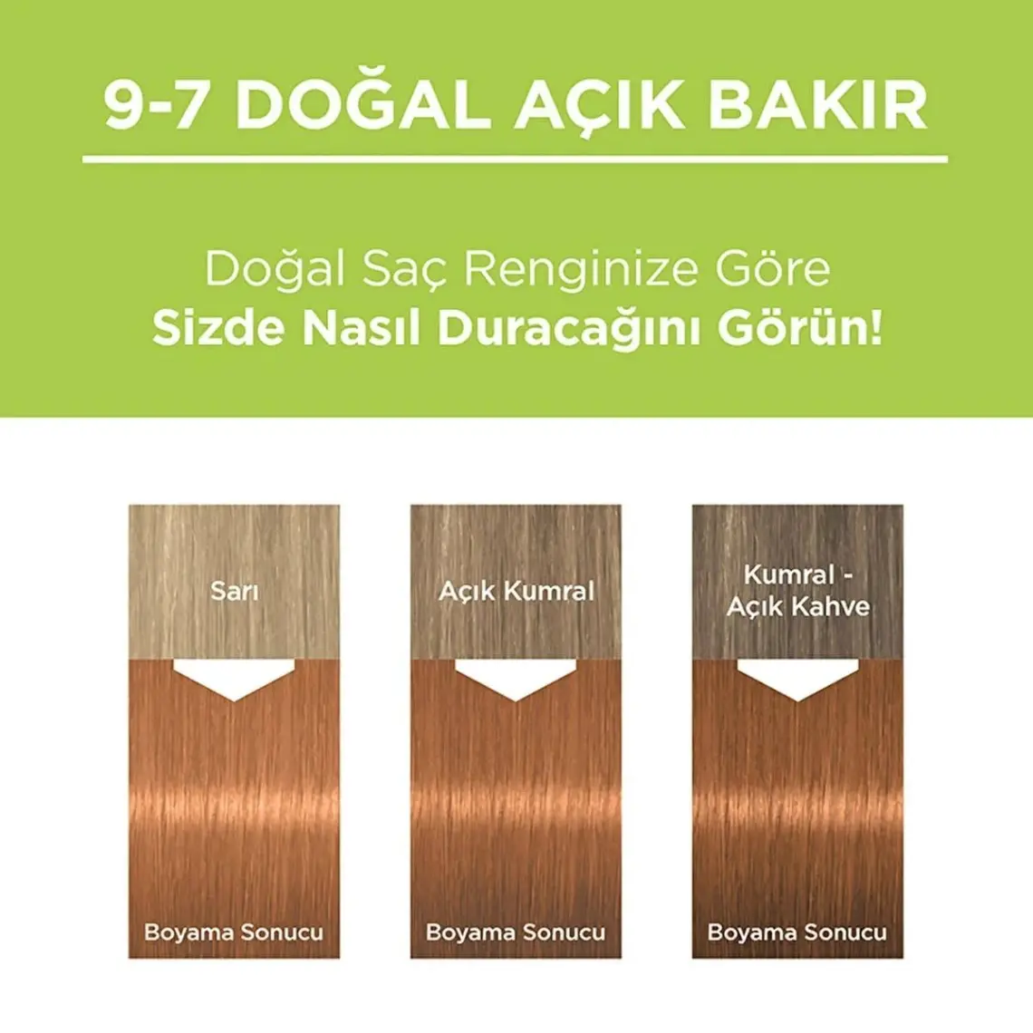 Palette Doğal Renkler 9-7 Doğal Açık Bakır Saç Boyası Goji Berry Özü & Yulaf Çekirdeği Özü İle