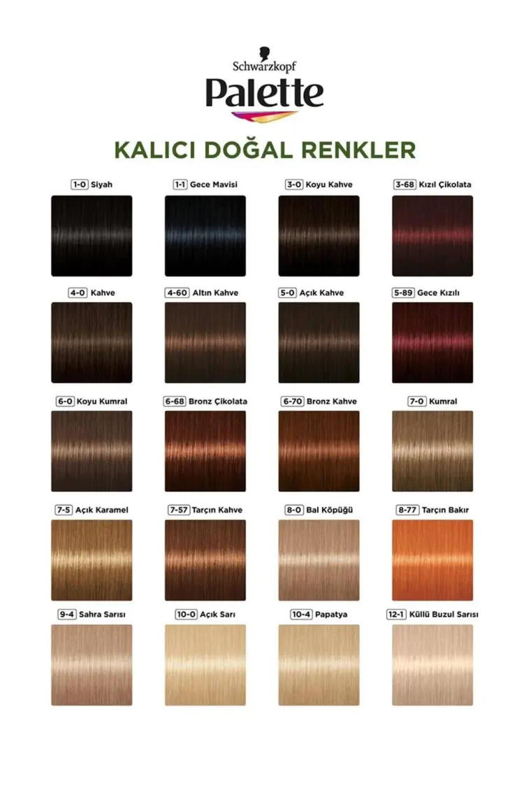 Palette Doğal Renkler 9-7 Doğal Açık Bakır Saç Boyası Goji Berry Özü & Yulaf Çekirdeği Özü İle