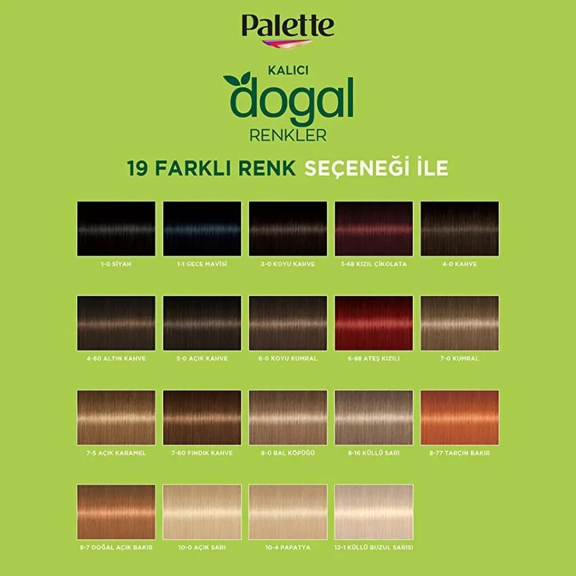 Palette Doğal Renkler 9-7 Doğal Açık Bakır Saç Boyası Goji Berry Özü & Yulaf Çekirdeği Özü İle