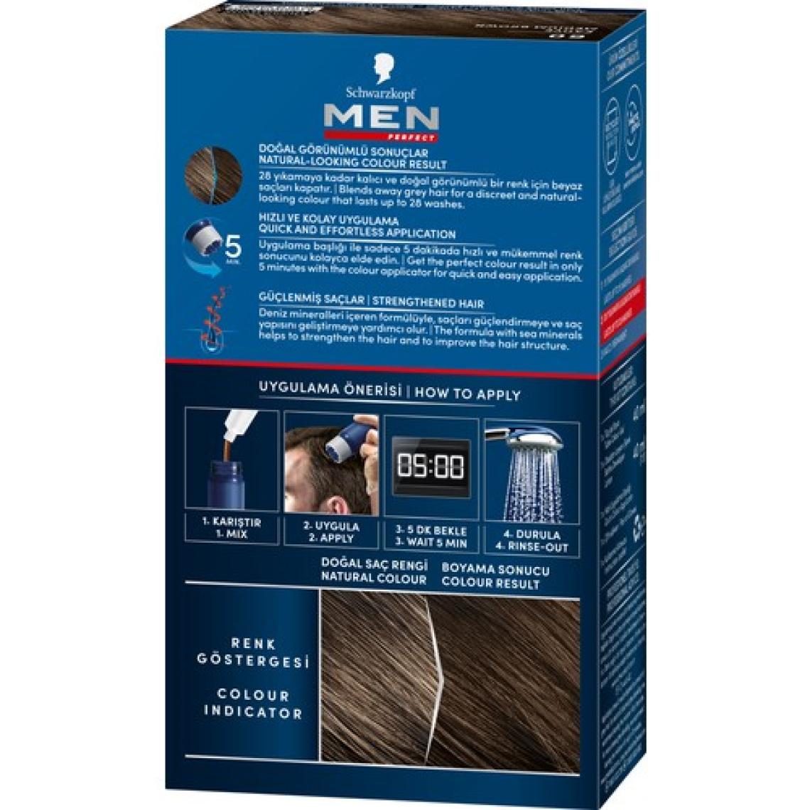 Schwarzkopf Men Perfect Beyazlara Karşı Jel Boya 60 Kahve