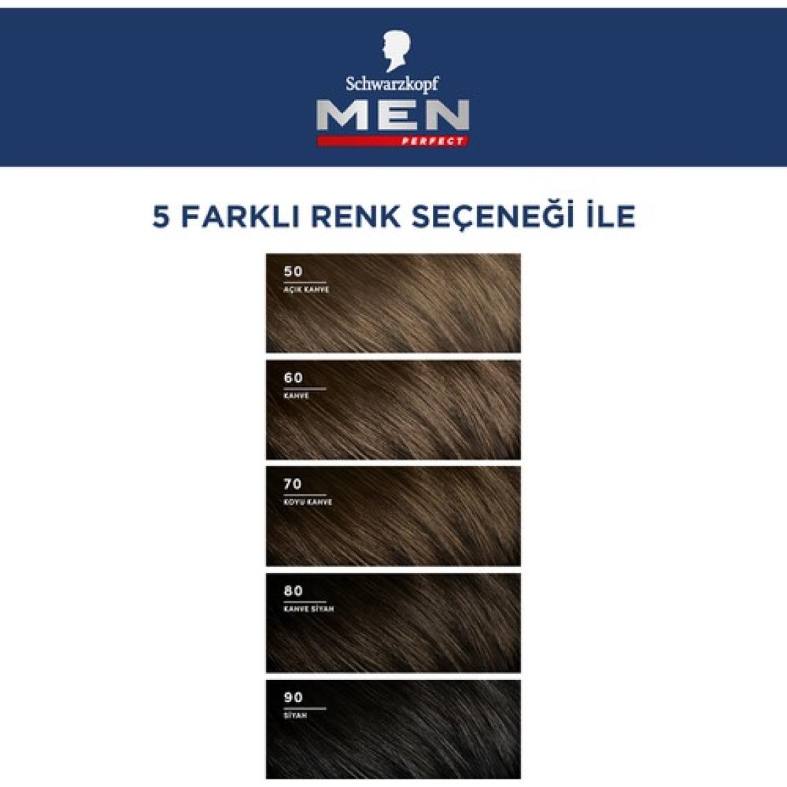 Schwarzkopf Men Perfect Beyazlara Karşı Jel Boya 60 Kahve