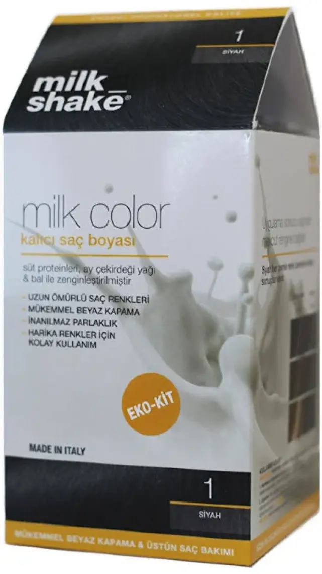 Milk_shake Milk Color Eko Kit Saç Boyası Siyah -1 (KÖPÜKSÜZ)