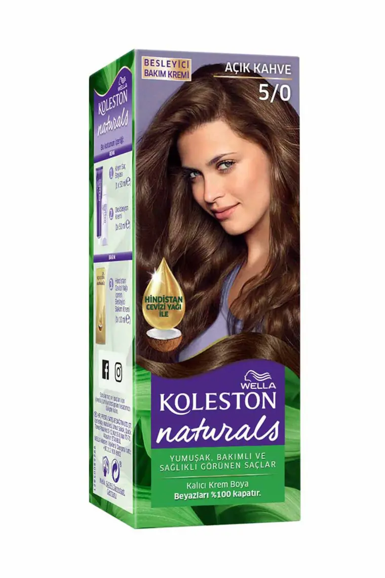 Wella Koleston Naturals 5/0 Açık Kahve