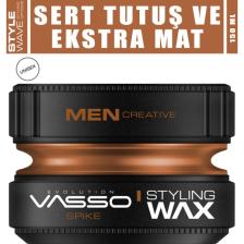 Vasso 24 Saat Ekstra Sert Tutuş Güçlü Ve Mat Görünümlü Killi Wax - Spike Pro Clay Wax 150 ml 8699216347621
