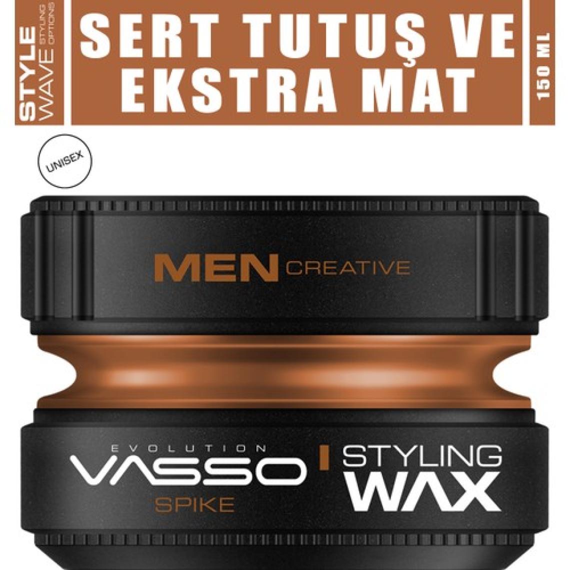 Vasso 24 Saat Ekstra Sert Tutuş Güçlü Ve Mat Görünümlü Killi Wax - Spike Pro Clay Wax 150 ml 8699216347621