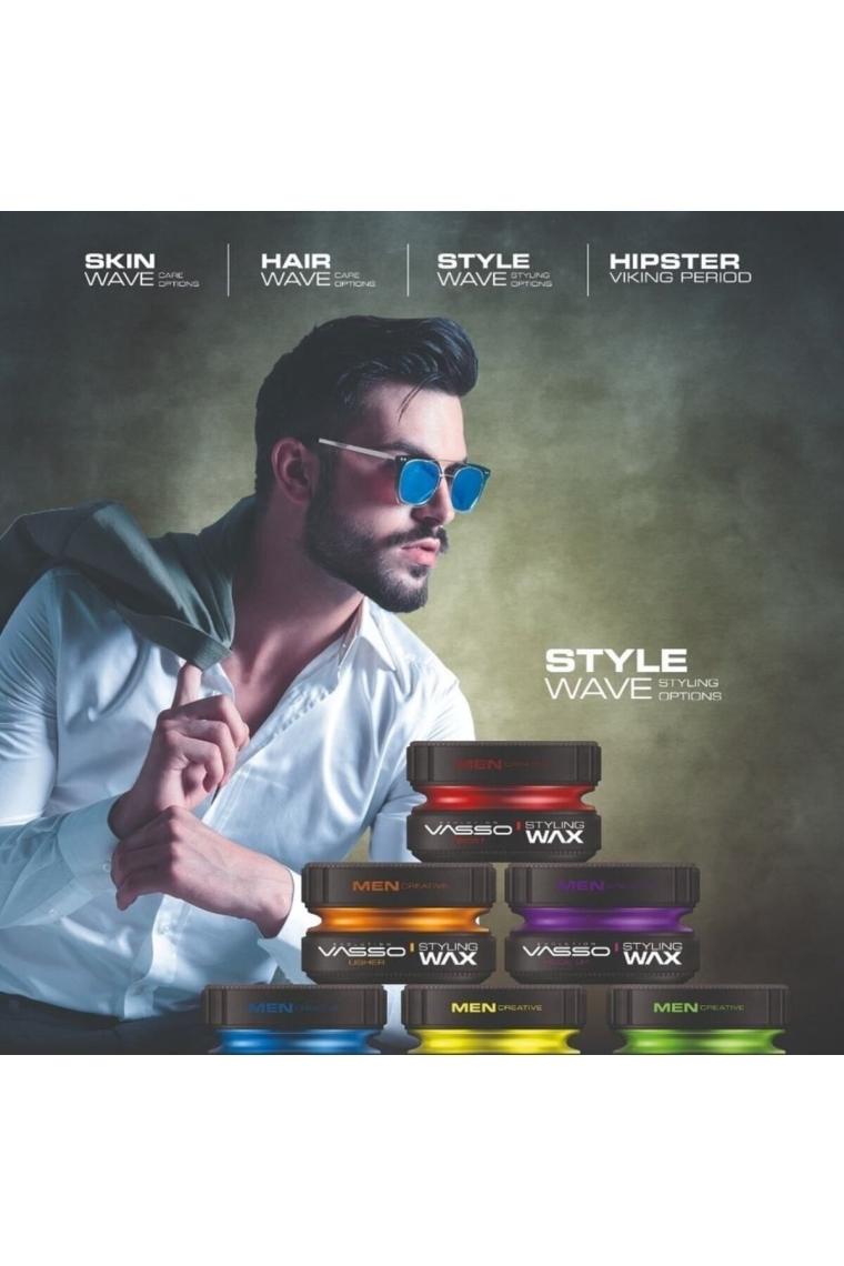 Vasso 24 Saat Dalgalı Ve Kıvırcık Saçlar Için Süper Tutuş Ve Parlaklık Kazandıran Wax - Hook-up Pro 150 ml 8699216347584