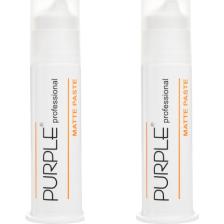 Purple Mat Wax 2'li Matte Paste