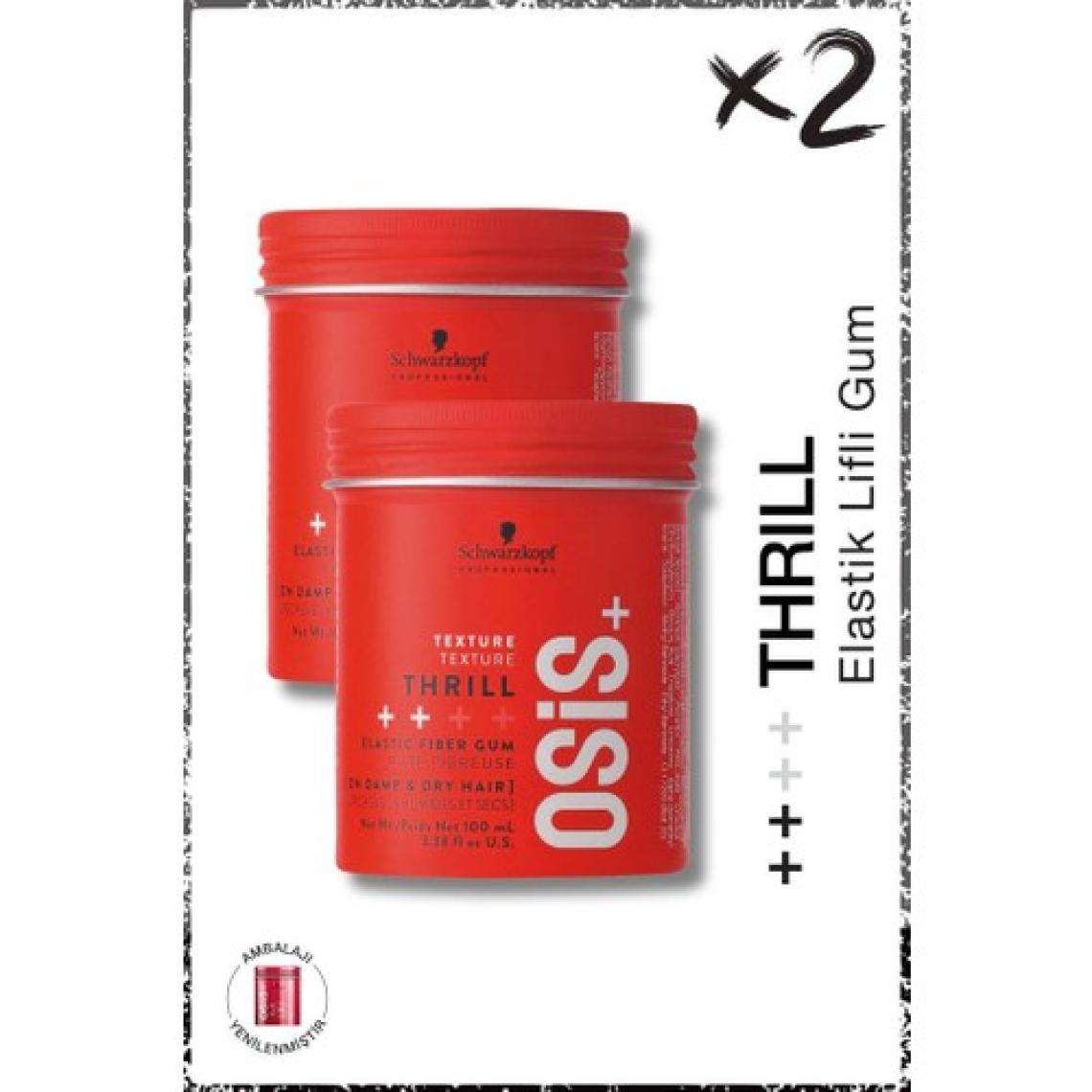 Osis Thrill Elastik Lifli Gum Şekillendirici Orta Tutuş 100ML x 2 Adet | Parlaklık Veren Gum Wax