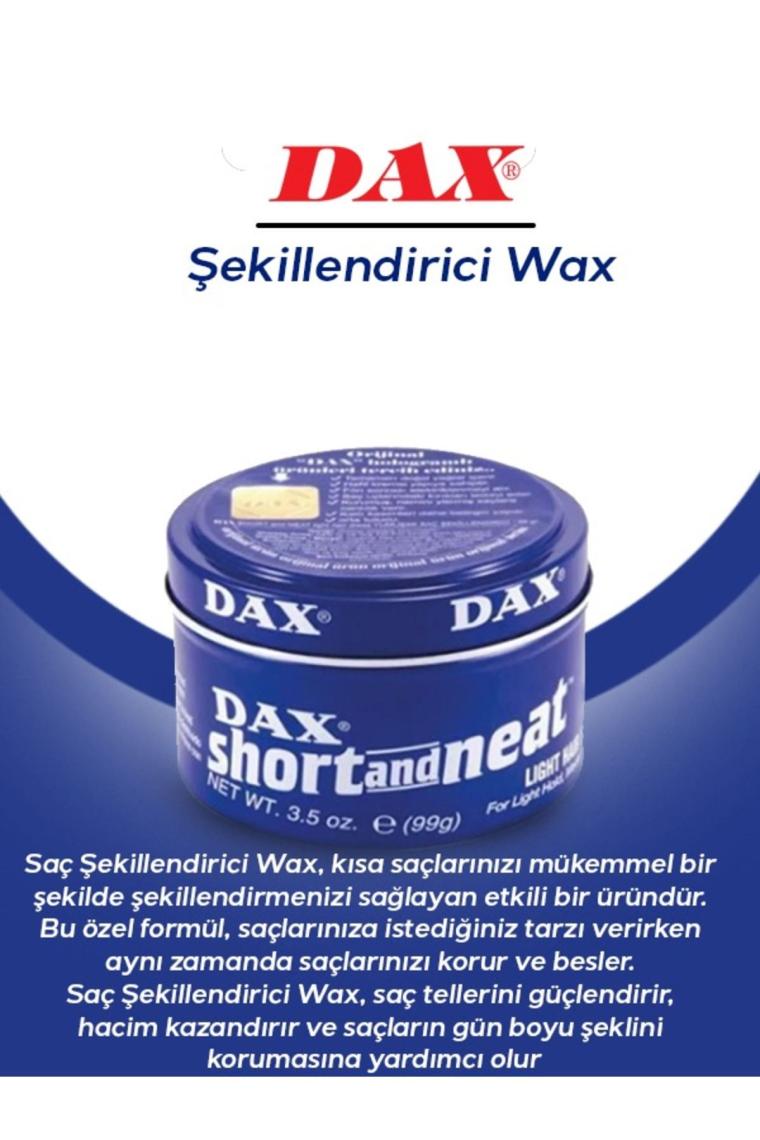 Short And Neat 99 Gr - Hafif Tutucu Şekillendirici Wax, Düz Saçlar