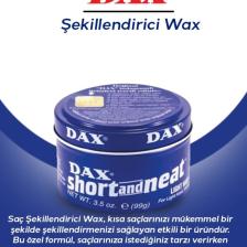 Short And Neat 99 Gr - Hafif Tutucu Şekillendirici Wax, Düz Saçlar