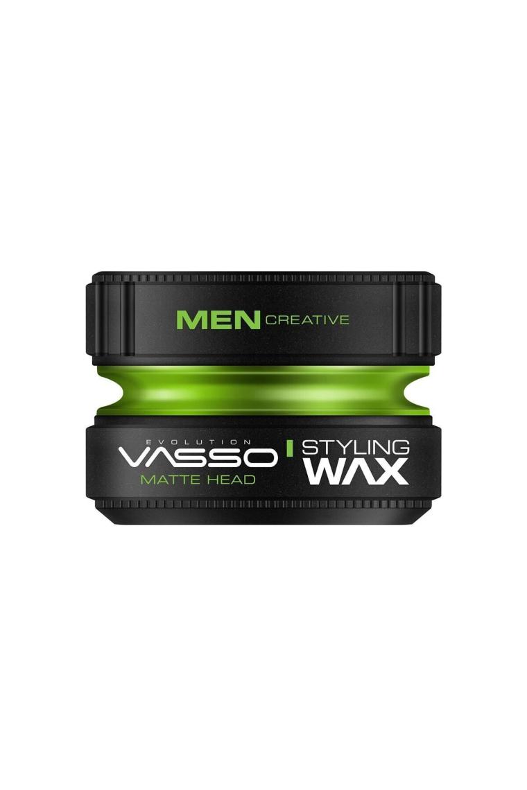 Vasso 24 Saat Ultra Güçlü Sert Tutuş Ve Ultra Mat Görünüm Sağlayan Killi Matte Head Wax 150 ml 8699216347614