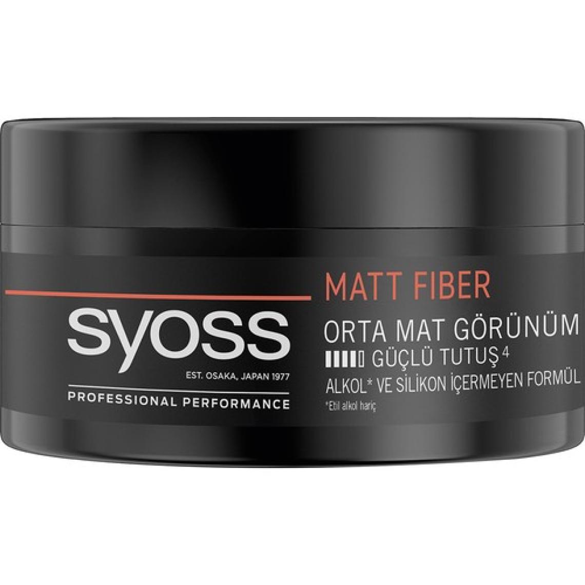 Syoss Matt Güçlü Tutuş Ortalama Mat Görünümde Fiber Wax