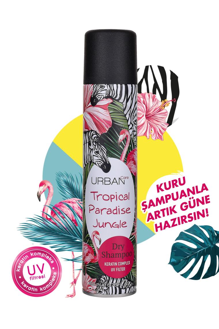 Tropik Meyve Ve Çiçek Kokulu Hacimlendirici Kuru Şampuan-vegan-200ml-uv Koruma