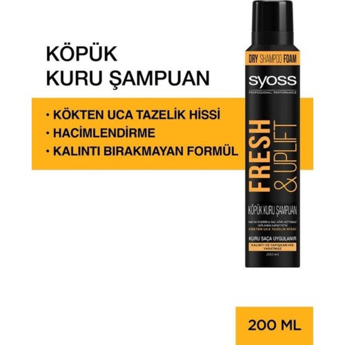 Syoss Fresh & Uplift Köpük Hacimlendiren Kuru Şampuan
