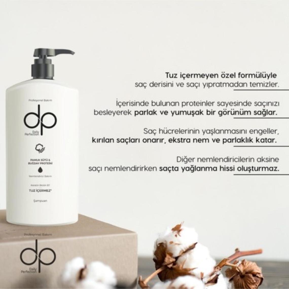 DP Daily Perfection Pamuk Sütü ve Buğday Proteini Tuzsuz Şampuan 500 ml