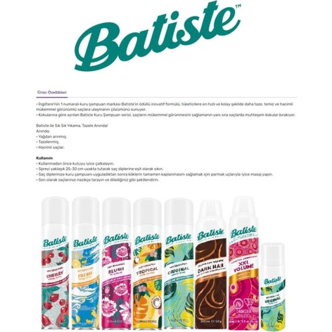 Batıste Kuru Şampuan Rose Gold 200 Ml  X 2 Adet