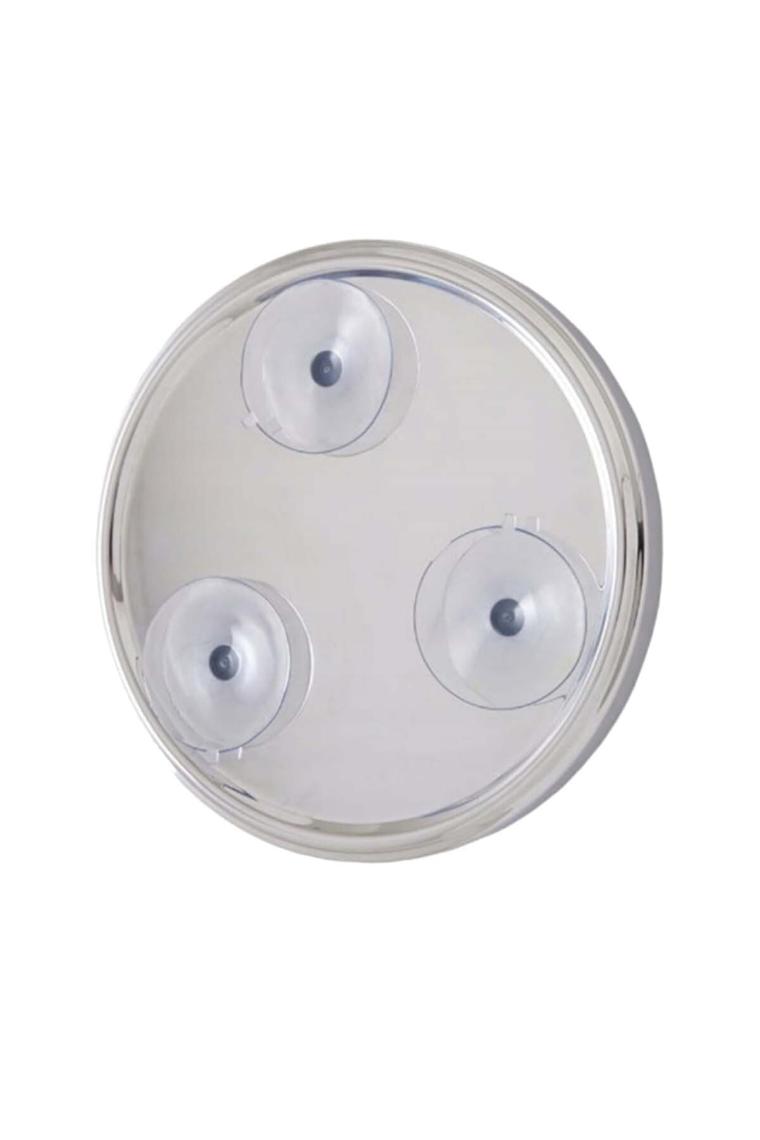 Binbirreyon Vantuzlu Makyaj Aynası 5x Büyüteçli Krom Ayna 20 cm MB056