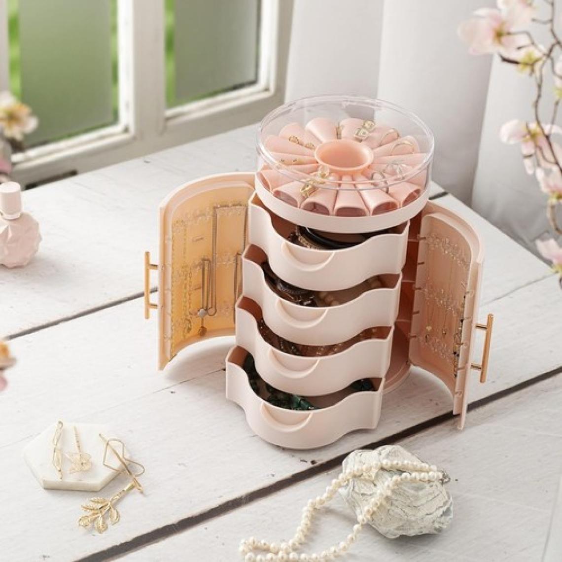 Piev House By House Çok Satan Süper 3'lü Set Bir Arada Takı Fırçalık Makyaj Organizer