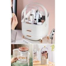 Piev House By House Çok Satan Süper 3'lü Set Bir Arada Takı Fırçalık Makyaj Organizer