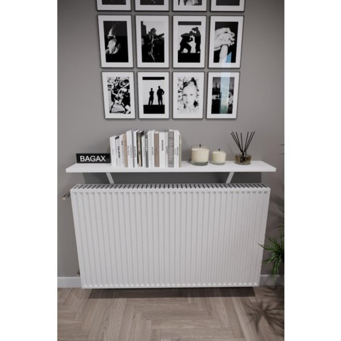 Endless Shopping Duvara Montajsız Beyaz Petek Üstü Uçan Raf Dresuar 120*15 cm