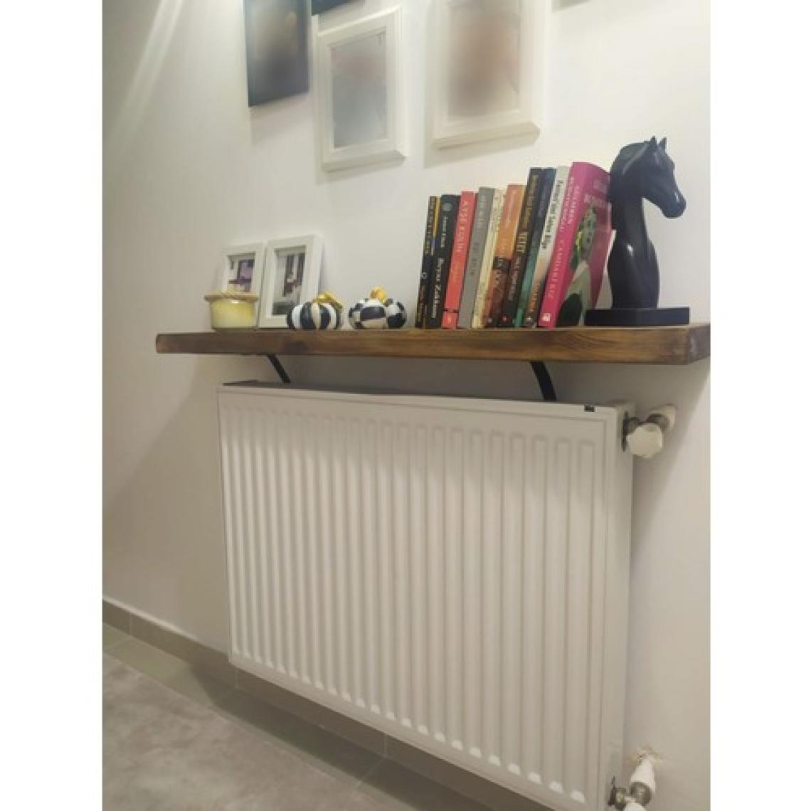 Karadeniz Dizayn Masif Ahsap  Petek Üstü Raf Dresuar  Duvara Montajsız 140  cm