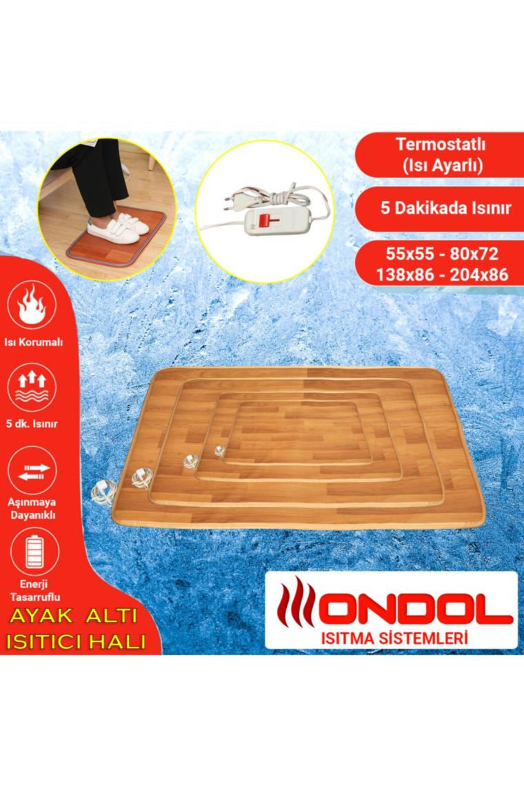 Ondol 60 W Ayak Altı Isıtıcı Halı - 55 x 55 cm